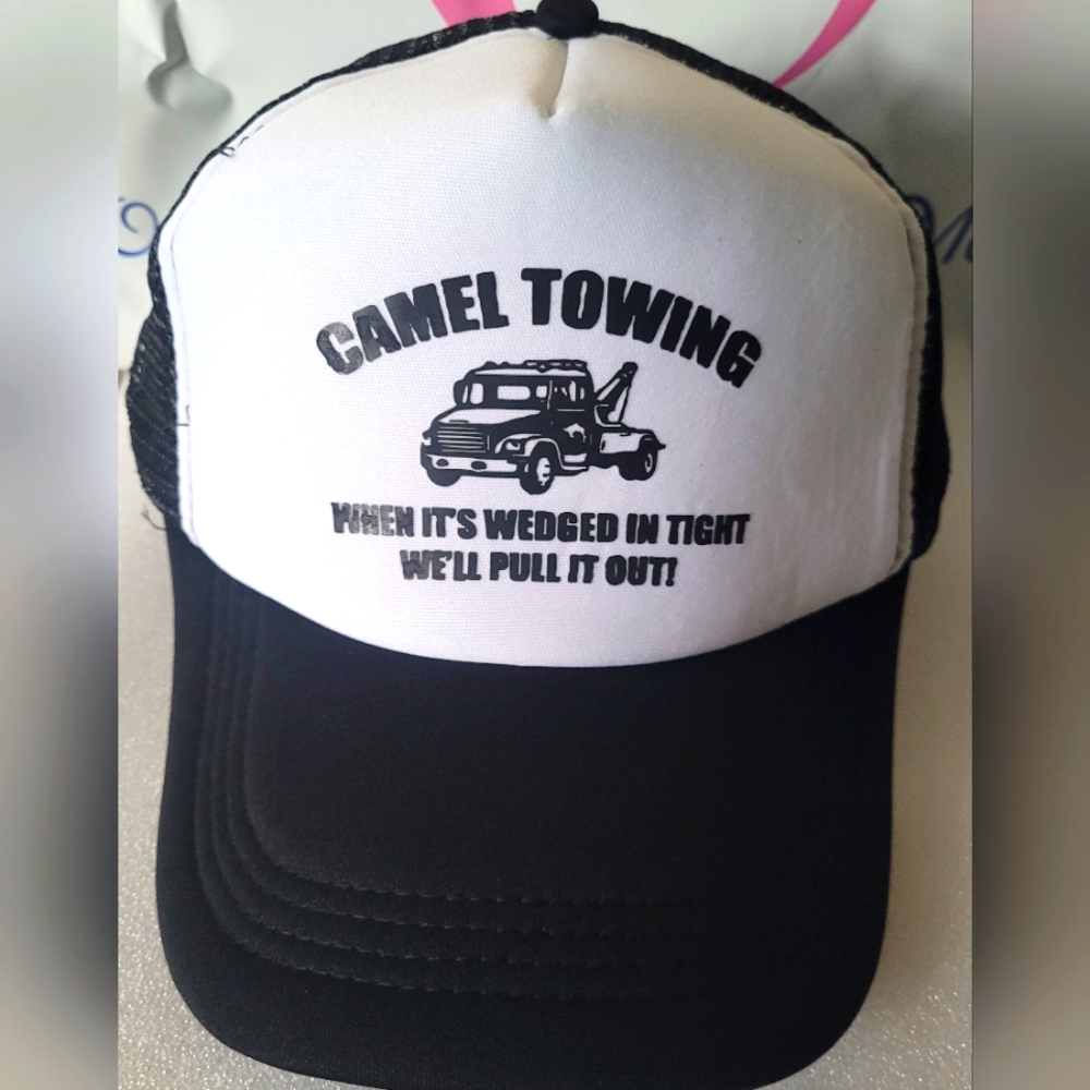 Camel towing when it's edged in tight wr will pull it out tow truck hat (new)